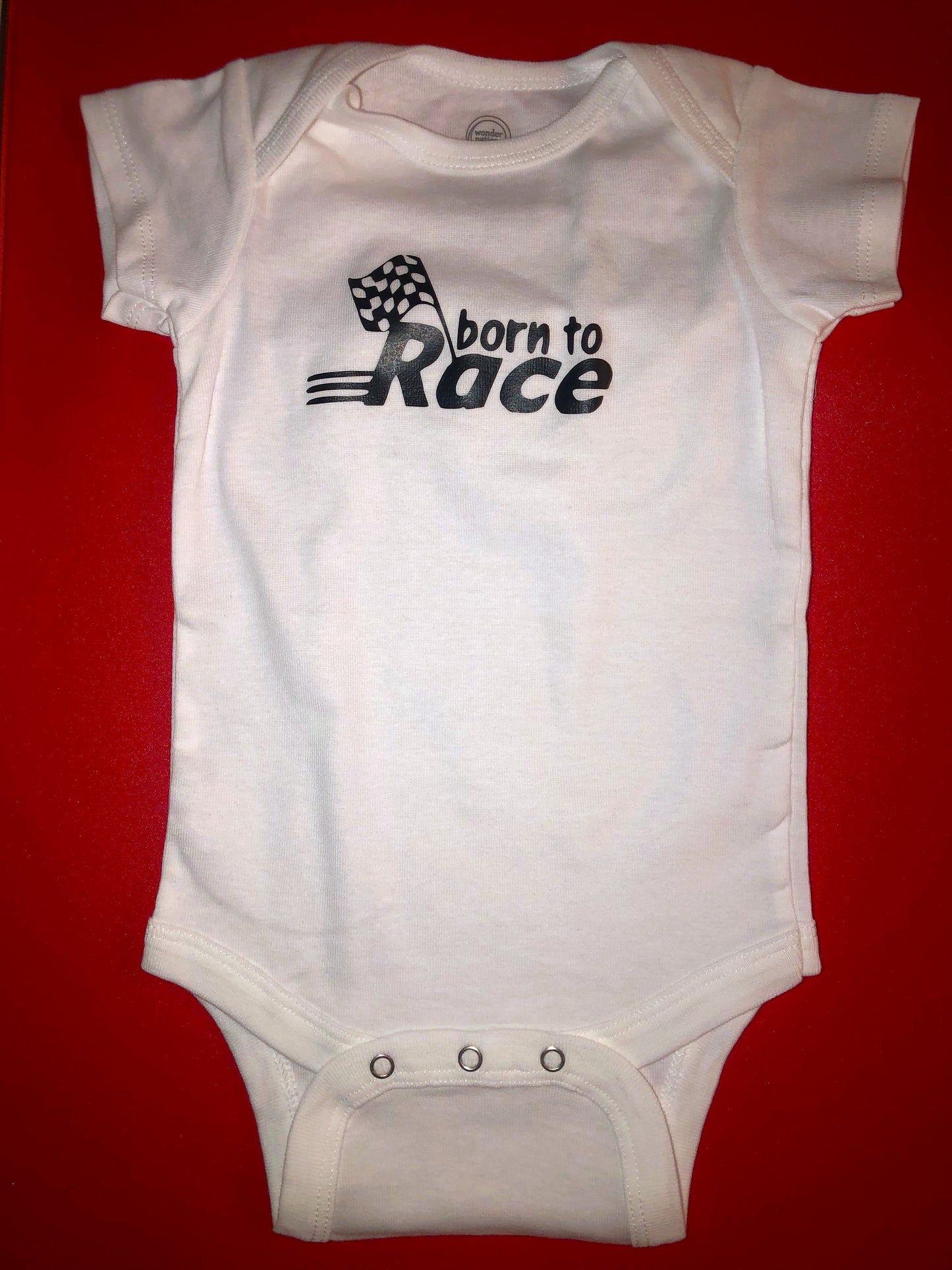 Born to Race Short Sleeve Onesie