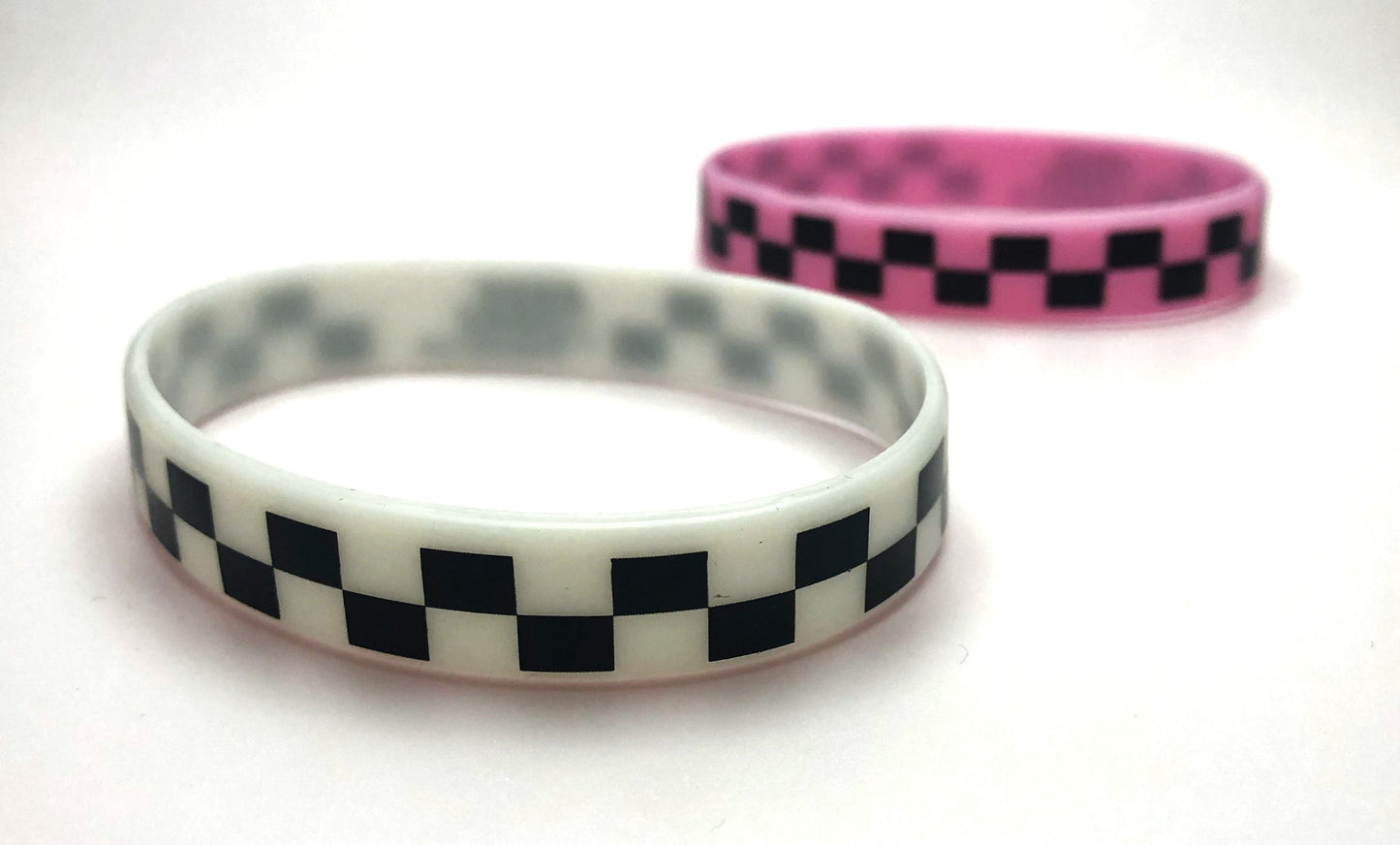 Checkered Silicone Wrist Band
