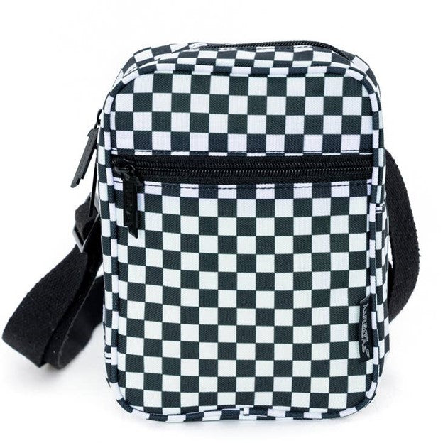 White and black crossbody bag sale