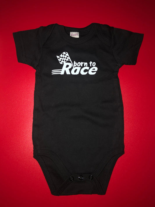 Born to Race Short Sleeve Onesie