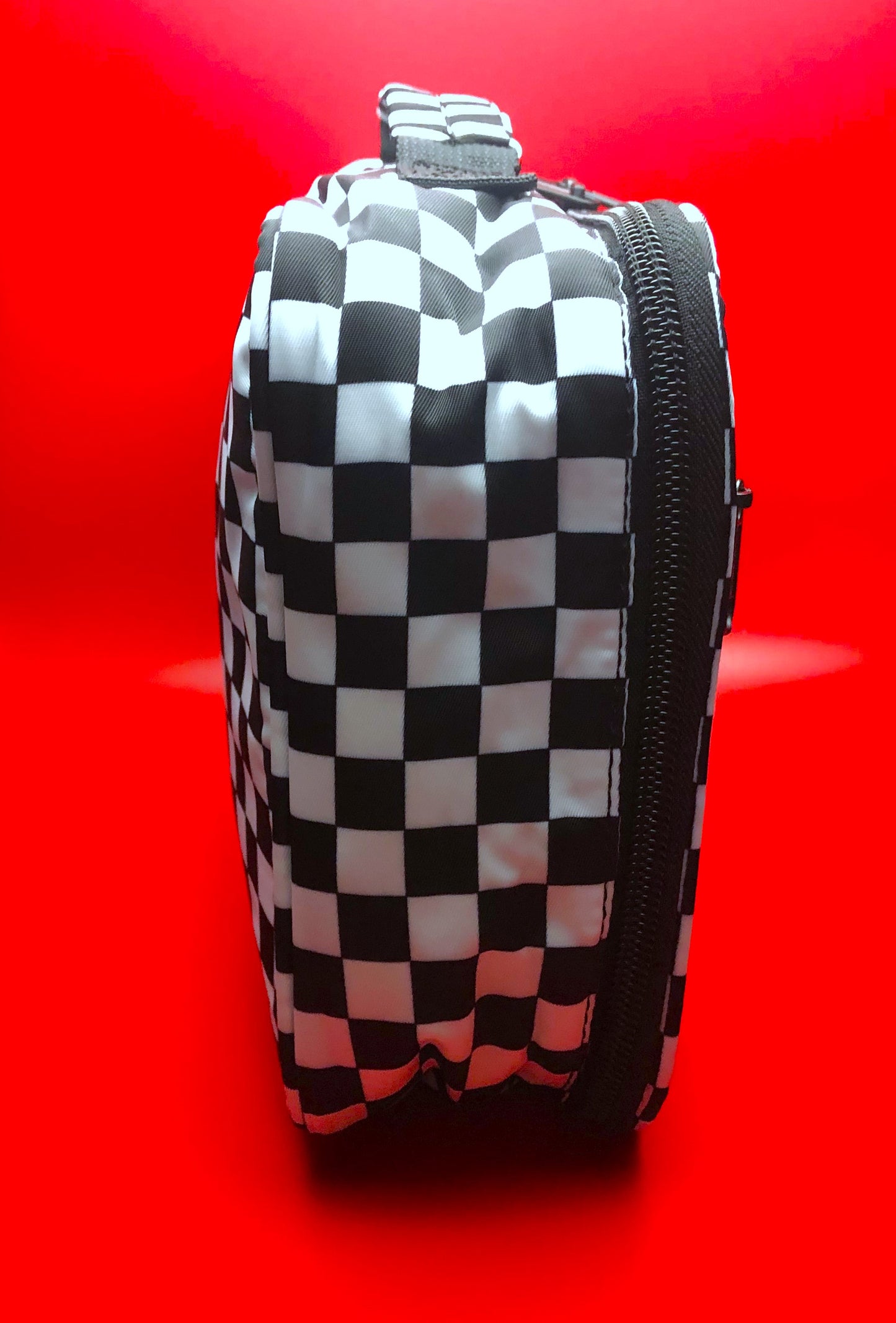 Black and White Checkered Lunch Box