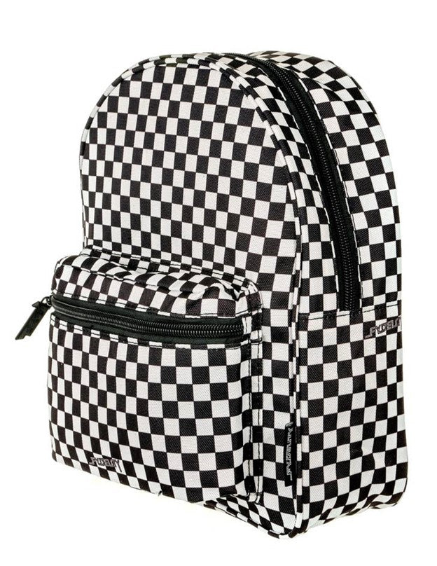 Black and White Checkered Mini Backpack – The Checkered Flag Store