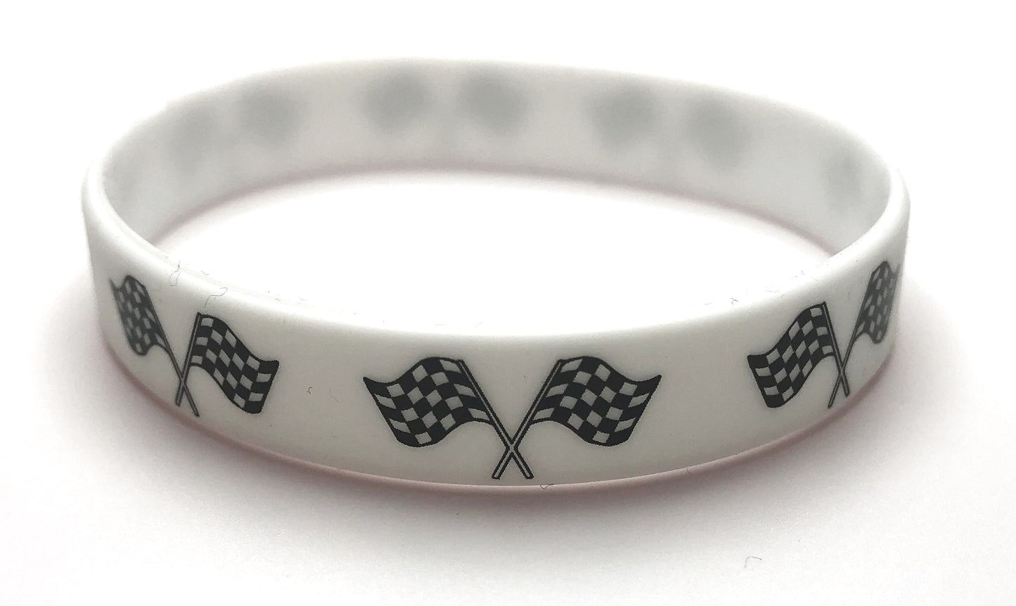 Silicone Wristband - Crossed Flags